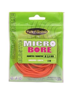 FUN FISHING MICRO BORE HOHLGUMMIBAND - 3m